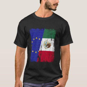 European Union Mexico Half Flag Europe Mexican Her T-Shirt