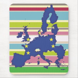 European Union Multicolour Mouse Pad