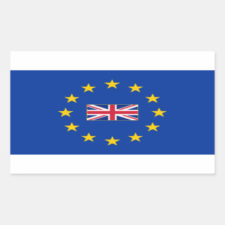 European Union United Kingdom Rectangle Sticker