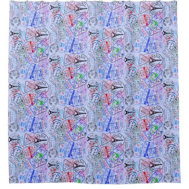 European Vacation Shower Curtain (Front)