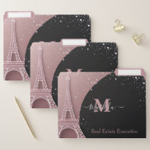 European Vintage Silver Pink Parisian Eiffel Tower