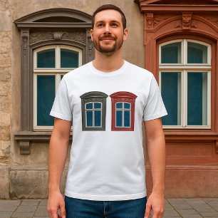 European Window Ornate Architectural Art T-Shirt