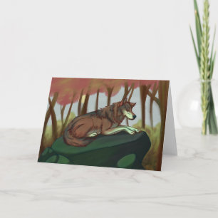 European Wolf Card