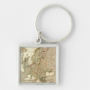EuropePanoramic MapEurope 2 Keychain
