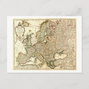 EuropePanoramic MapEurope 2 Postcard