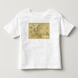 EuropePanoramic MapEurope 3 Toddler T-shirt