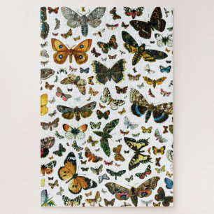 Europe's Best-Known Butterflies and Moths Collage Jigsaw Puzzle