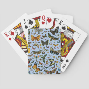 Europe's Best-Known Butterflies and Moths Collage Playing Cards