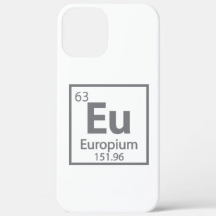 Europium - Europe Science Periodic Table design iPhone 12 Pro Max Case