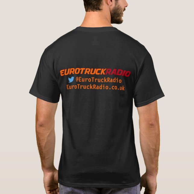 EuroTruckRadio - Mens Tshirt (Back)