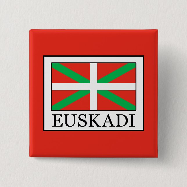 Euskadi 2 Inch Square Button (Front)