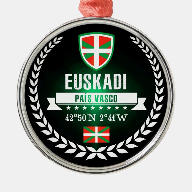 Euskadi Metal Ornament (Front)