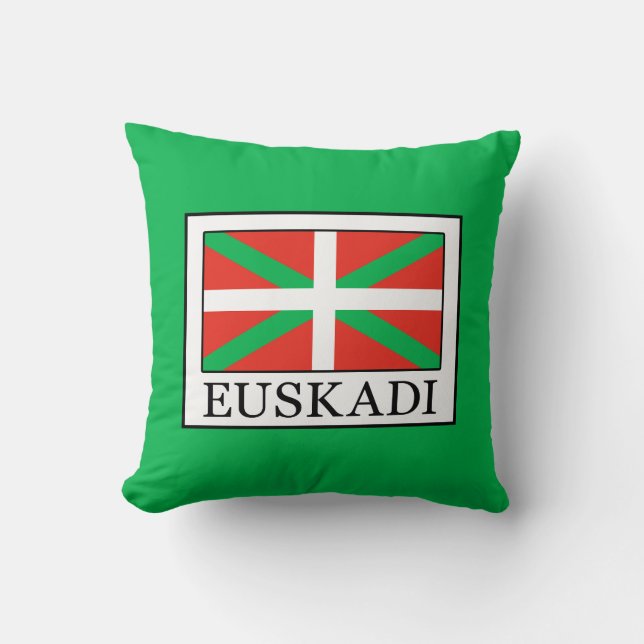 Euskadi Throw Pillow (Front)