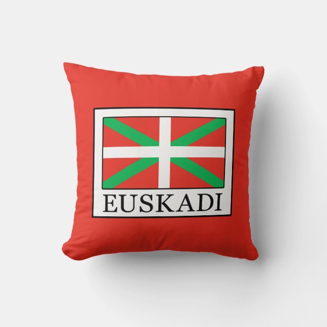Euskadi Throw Pillow (Front)