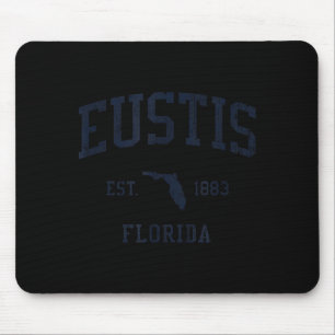 Eustis Fl Jn1 Vintage Athletic Blue Design  Mouse Pad