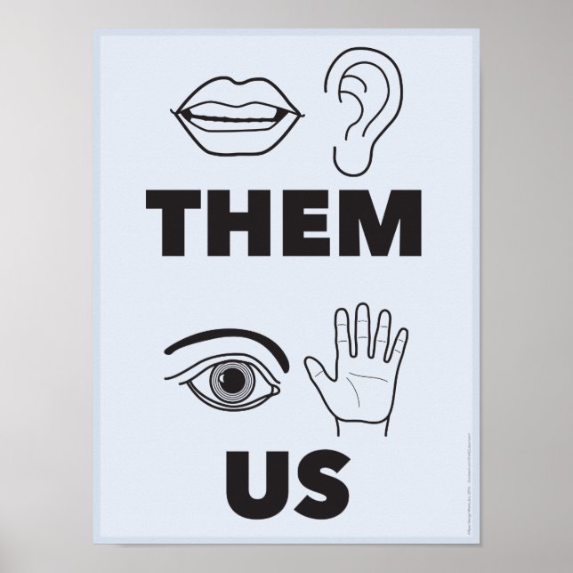 Eux. Us. une affiche de classe ASL (Devant)