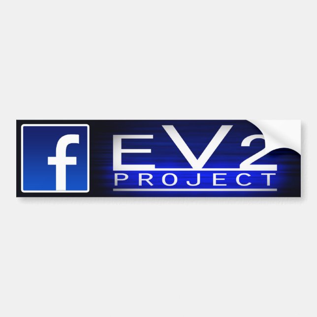 EV2 Project Bumper Sticker! Sticker (Front)