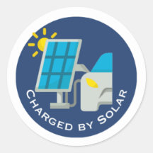 EV Chargé Par Des Stickers Solaires