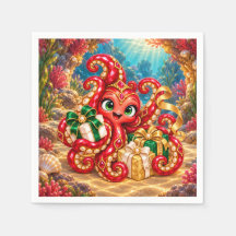 Eva – Christmas Octopus Underwater Holiday Party