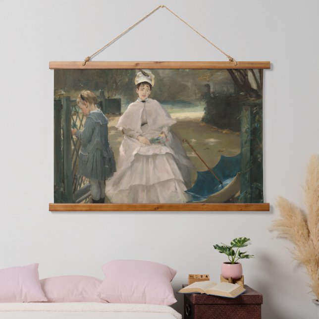 Eva Gonzales Nanny And Child Impressionism Art Hanging Tapestry (Bedroom)