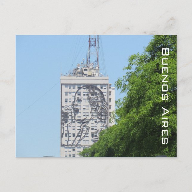 eva peron mural postcard (Front)