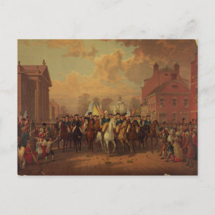 Evacuation Day Washington's Entry New York City Postcard