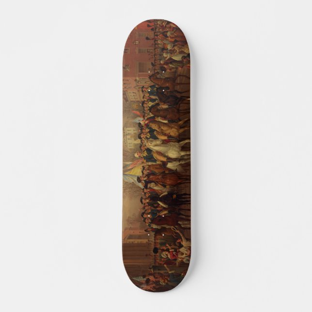 Evacuation Day Washington's Entry New York City Skateboard (Front)