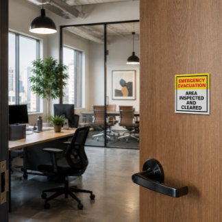 Evacuation Door Status Labels for Offices Post-it Notes