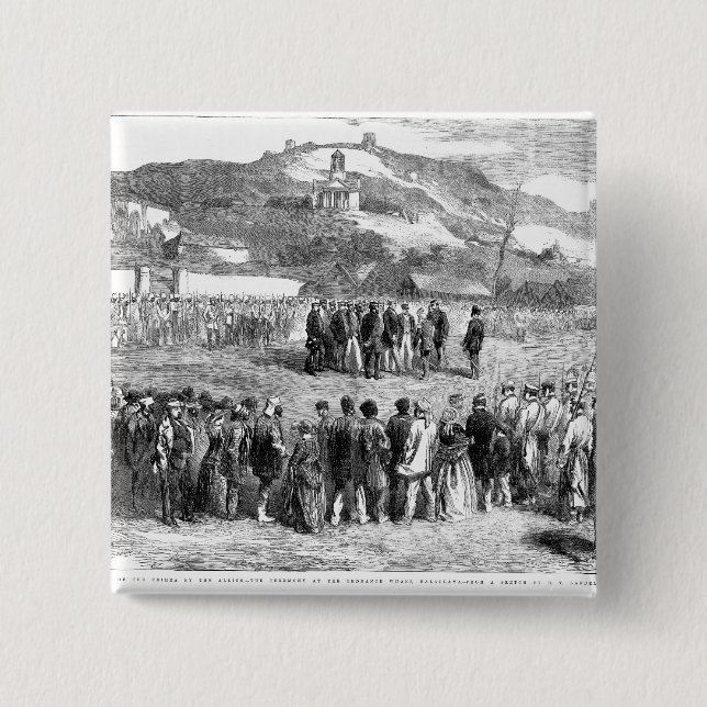 Evacuation of the Crimea by the Allies 2 Inch Square Button (Front)