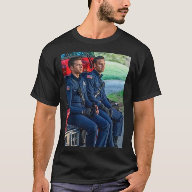 Evan Buckley and Eddie Diaz, 911 Classic T-Shirt (Front)