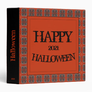 Evan Halloween Scrapbook Binder