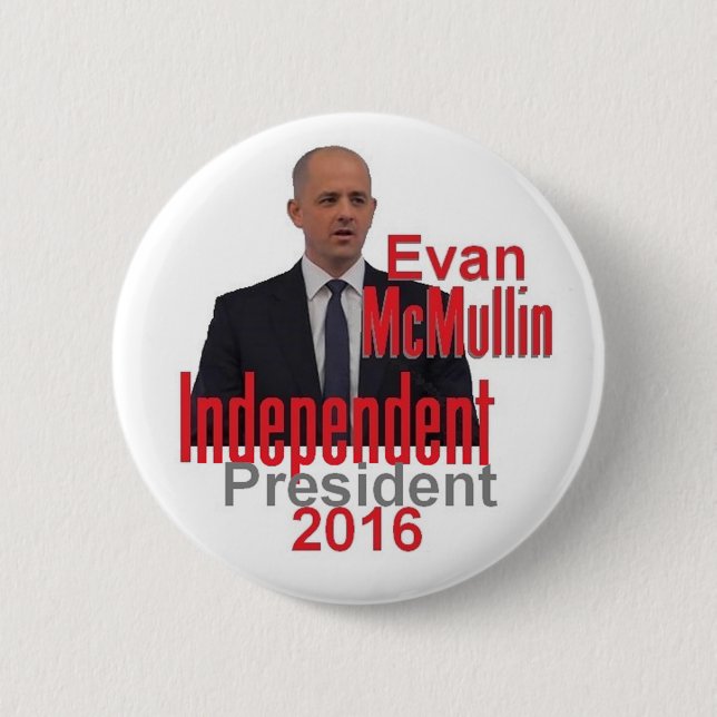 Evan McMULLIN 2016 Button (Front)