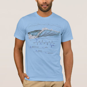 EVAN peptide, wave, custom text, light  T-Shirt
