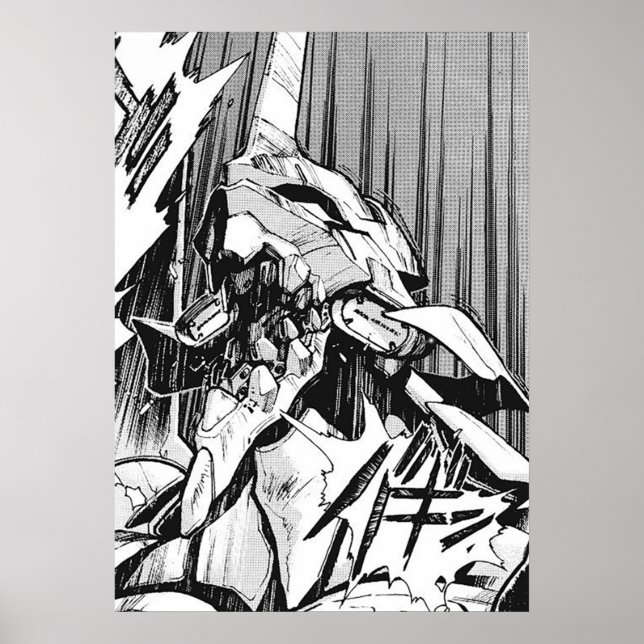 Evangelion Unit 01 Berserk Manga Poster (Front)