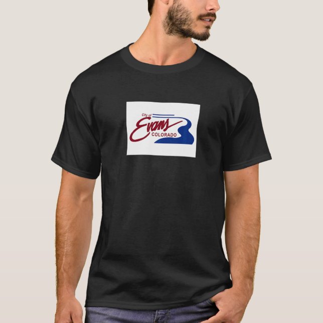 Evans Colorado Flag   T-Shirt (Front)