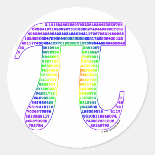 Evan's Pi #1 Classic Round Sticker