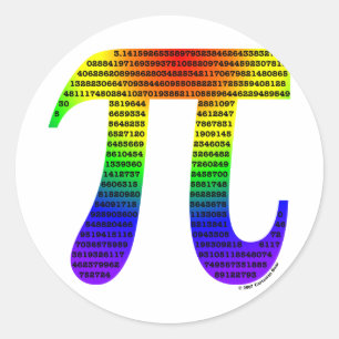 Evan's Pi #2 Classic Round Sticker
