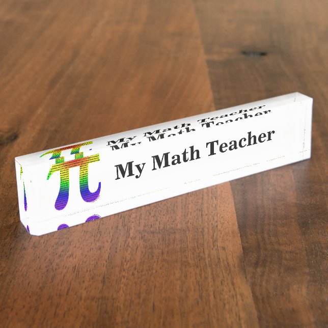 Evan's Pi #2 Nameplate (Side)