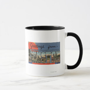 Evanston, Illinois - Large Letter Scenes Mug