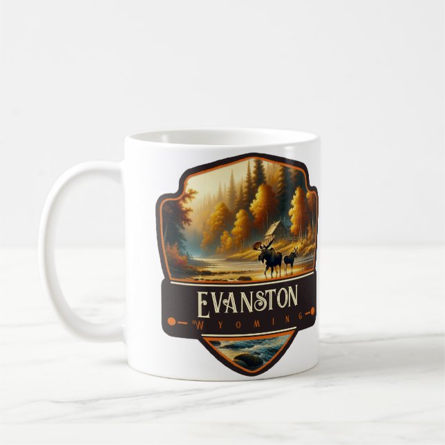 Evanston, Wyoming | Vintage Coffee Mug (Left)
