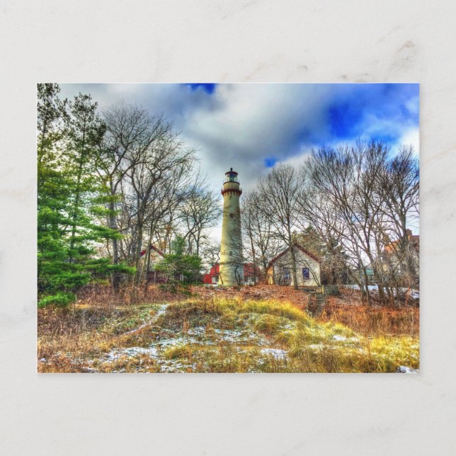 EVANSTON'S  LIGHT HOUSE POSTCARD (Front)