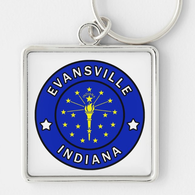 Evansville Indiana Keychain (Front)