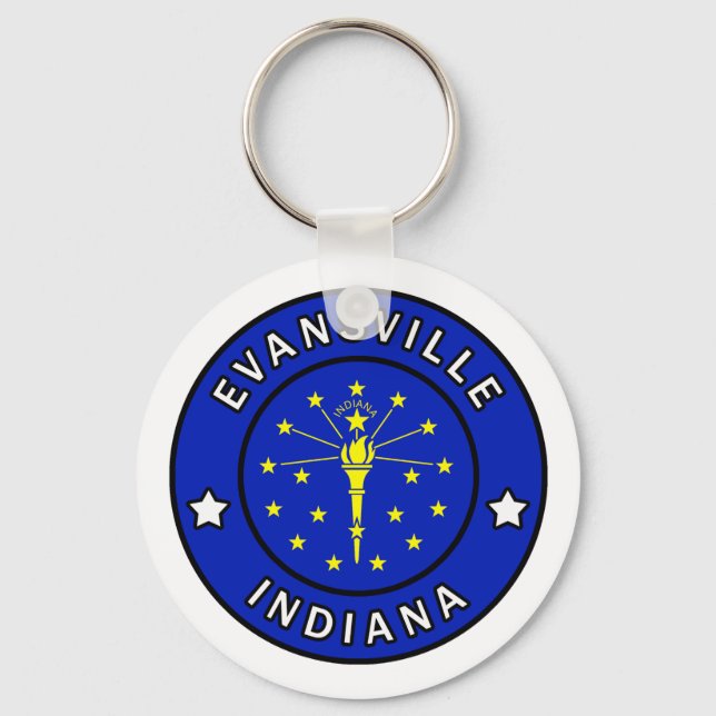 Evansville Indiana Keychain (Front)
