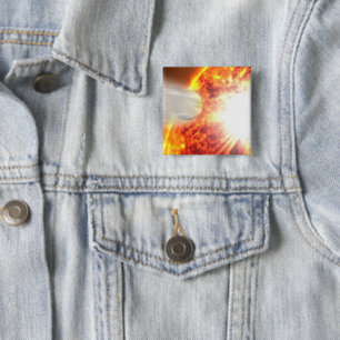 Evaporation Of Hd 189733b's Atmosphere 2 Inch Square Button