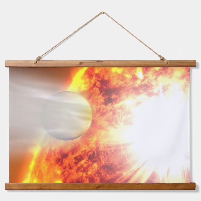 Evaporation Of Hd 189733b's Atmosphere Hanging Tapestry (Front)