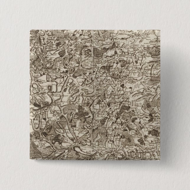 Evaux 2 Inch Square Button (Front)