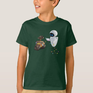 Eve and WALL-E with Christmas Lights T-Shirt