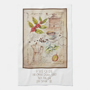 EVE Painted Coffee Kitchen Towels