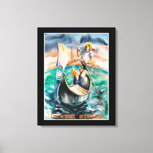 EVE Painted Love in Venice, Italy   Canvas Print