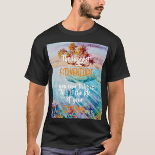Eve Painted Tropical Island Whale Photo Print T-Shirt